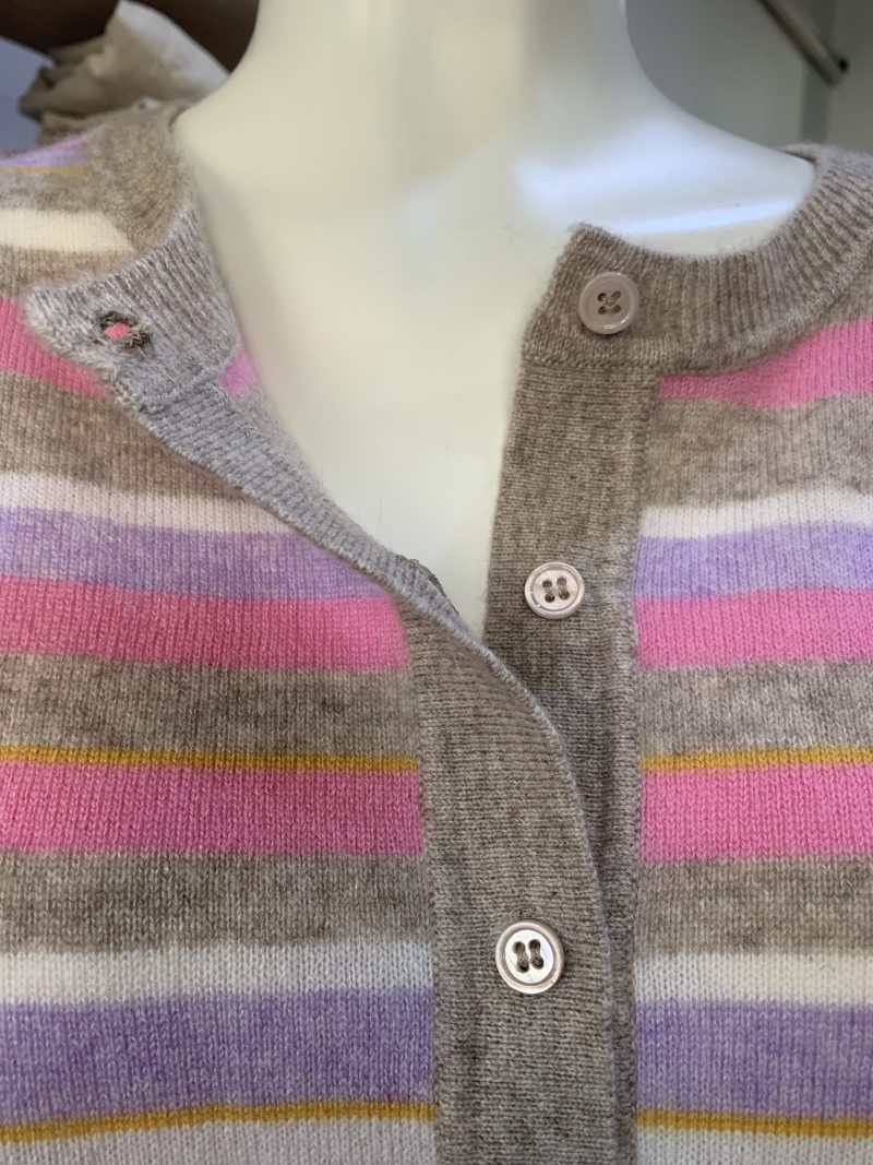 SYDNEY STRIPE CASHMERE CARDI