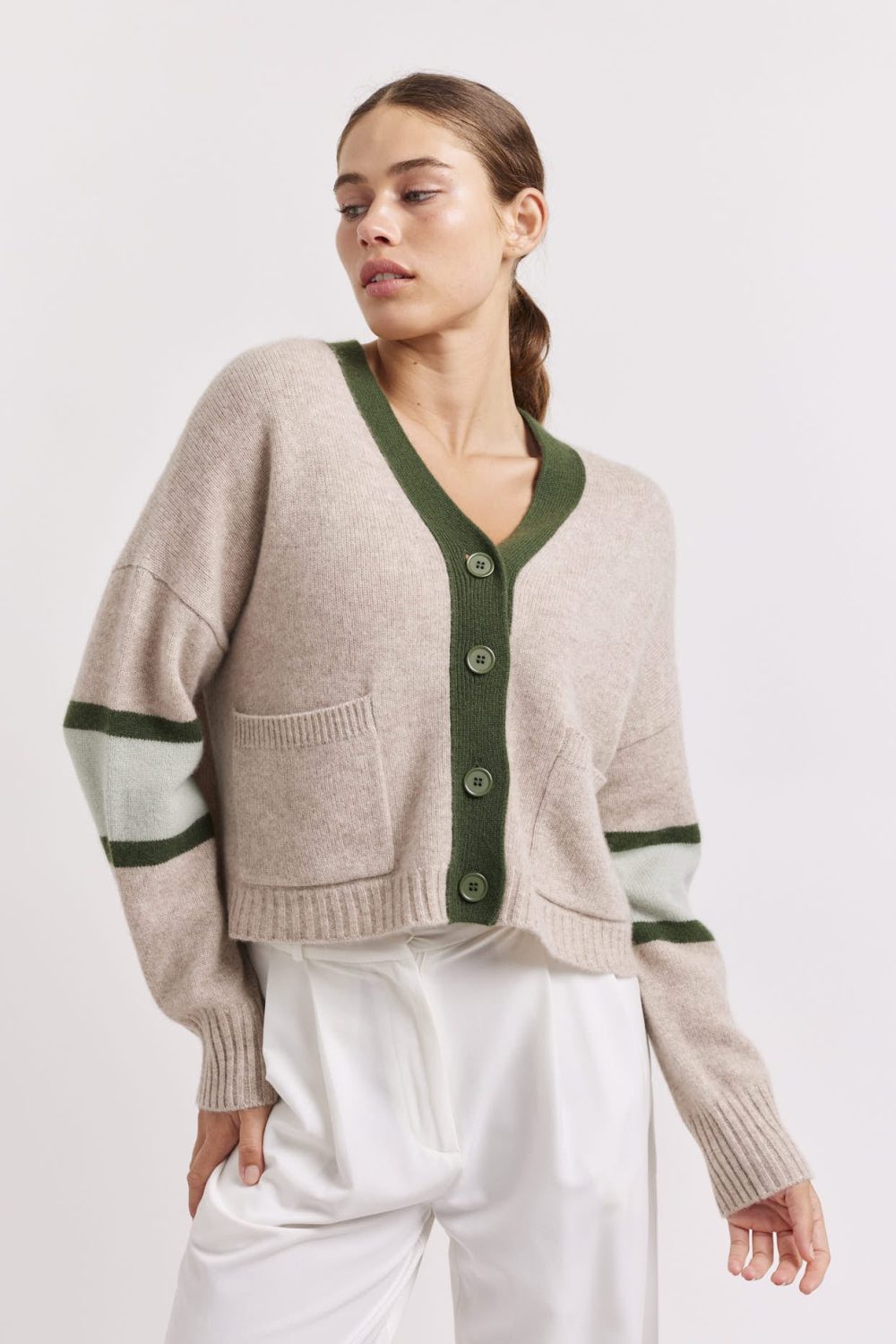 Alessandra Cashmere Addison Cardi - Thyme Clothing