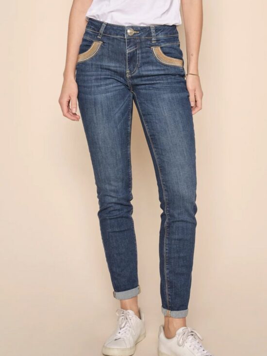 Mos Mosh Naomi Royal Jeans Dark Blue