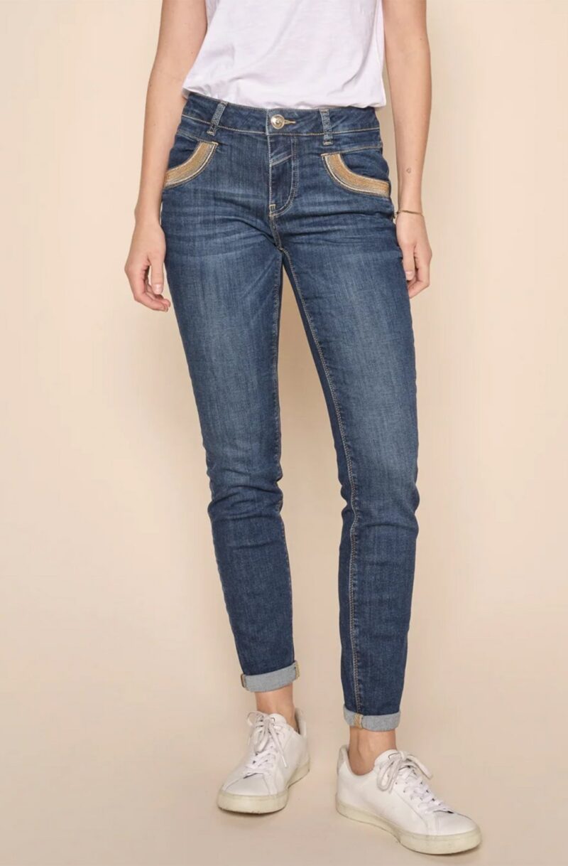 Mos Mosh Naomi Royal Jeans Dark Blue