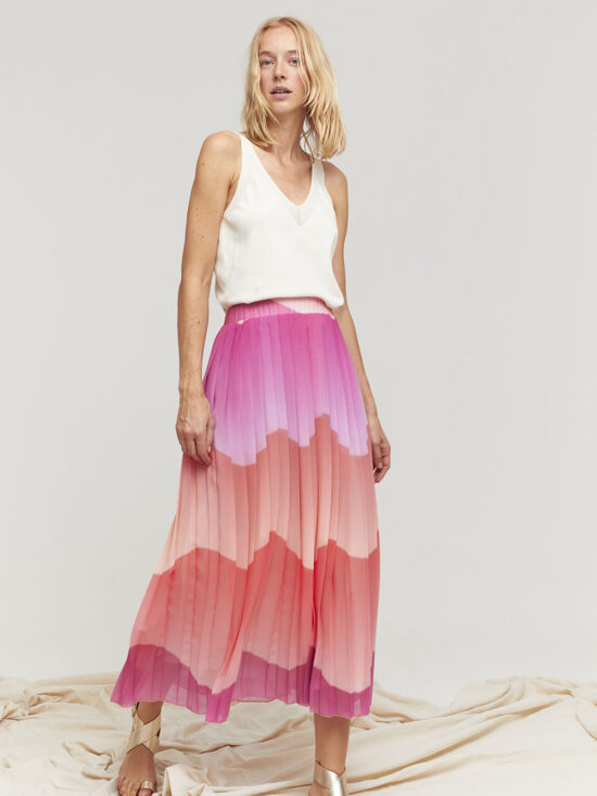 Aldo Martins Raset Skirt and Moss Top