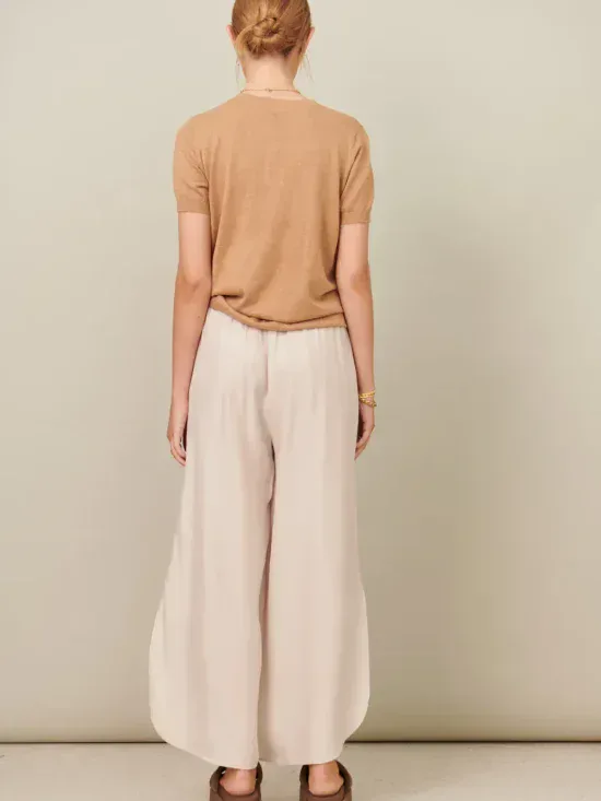 POL Clothing Cupro Pant Pebble