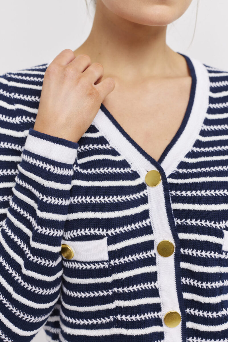 Alessandra Momento Cotton Knit Cardi - Image 4