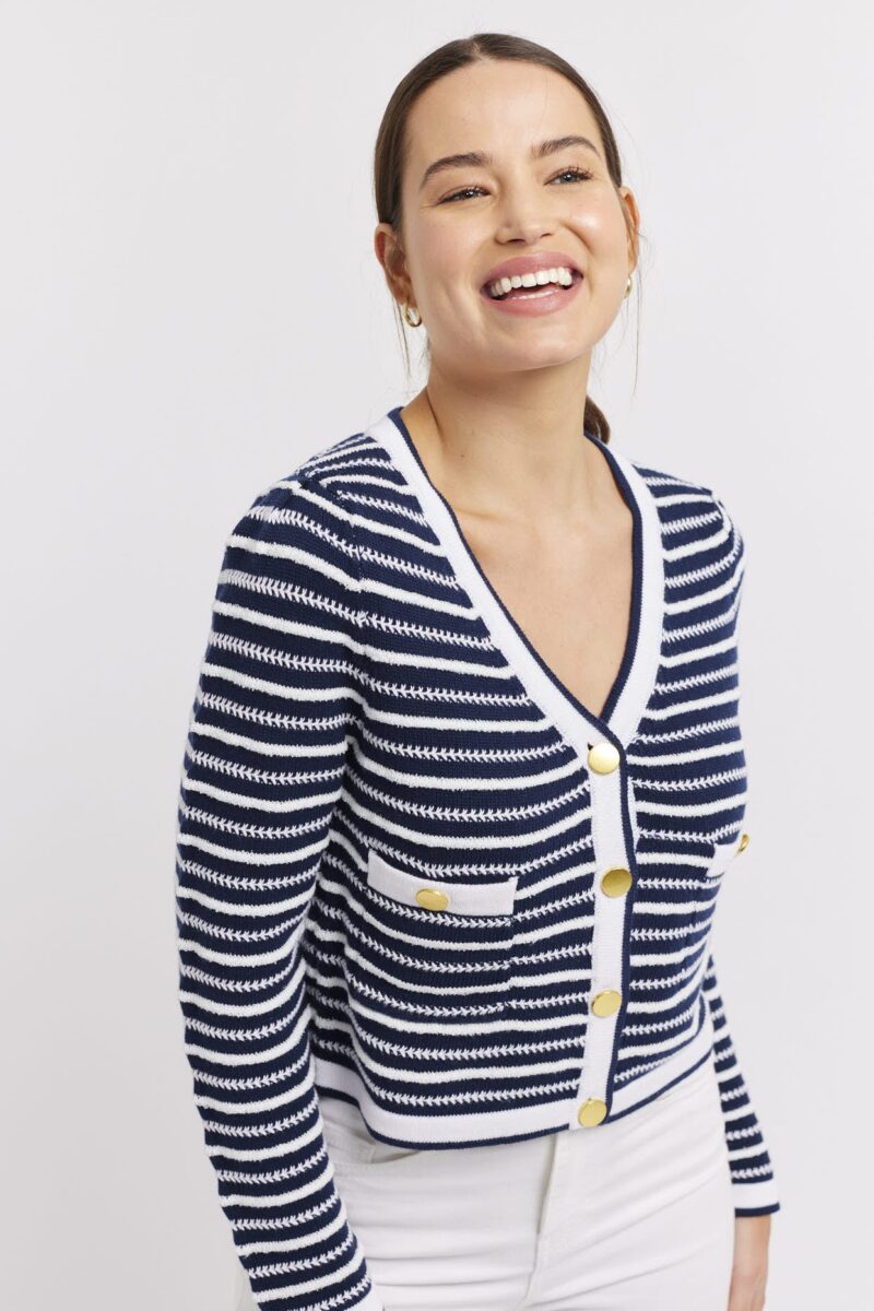 Alessandra Momento Cotton Knit Cardi - Image 3