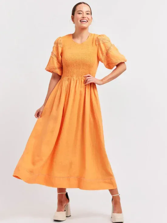 Alessandra Claudia Linen Dress