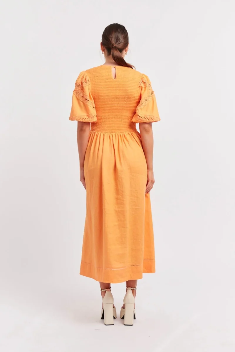 alessandra dresses claudia linen dress in marigold 42417454842150 e1694996336446