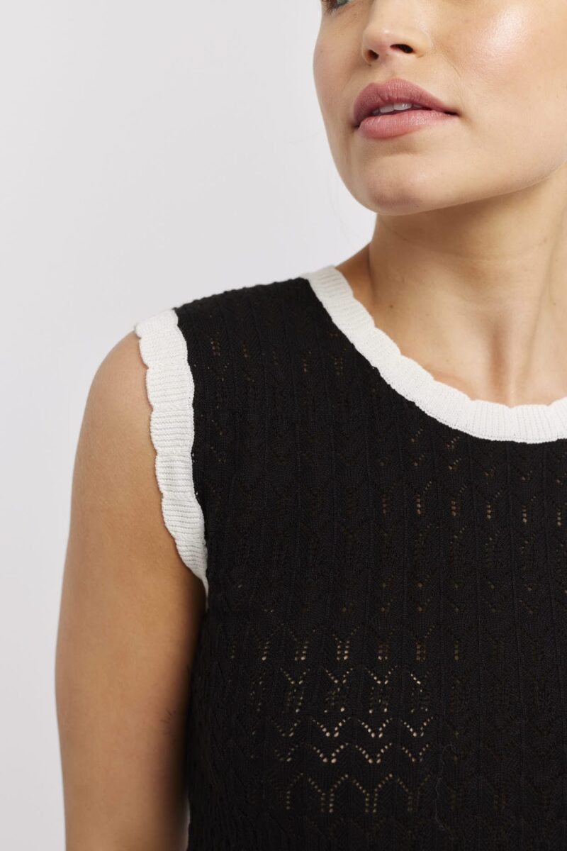 Alessandra Betina Cotton Knit Vest - Image 3