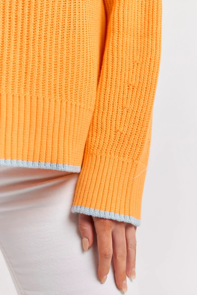 alessandra sweater limone cotton sweater in mandarin 42173553770790 e1695601045195
