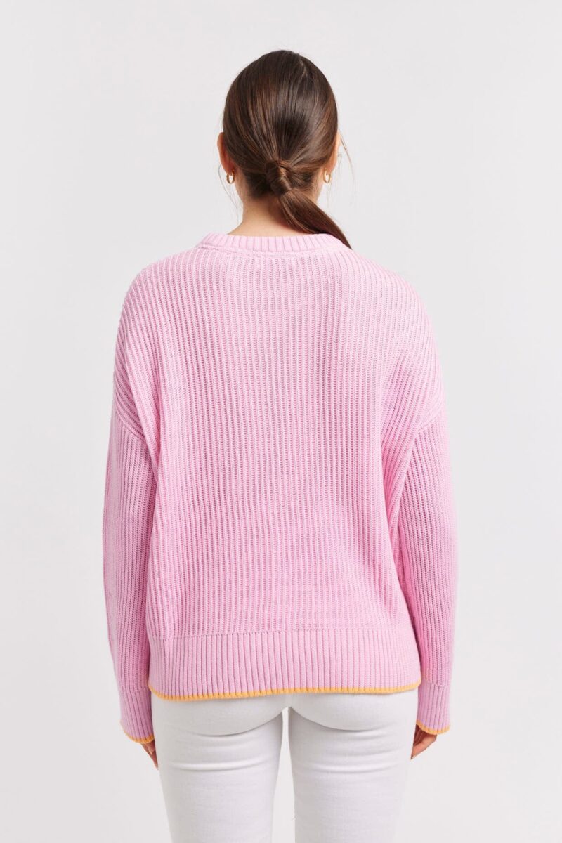 alessandra sweater limone cotton sweater in peony 42173554753830