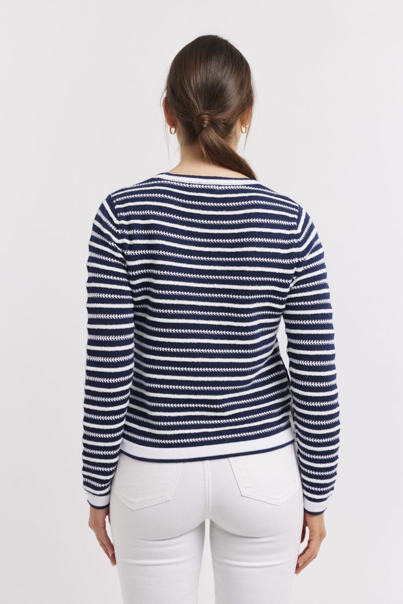 alessandra sweater momento cotton sweater in navy 42173205643558