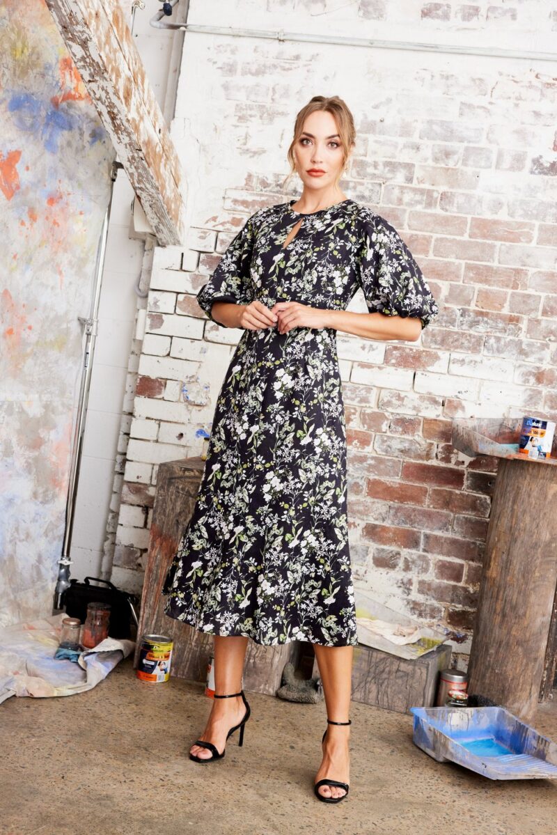 Kamare Allegra Spring Floral Linen Dress - Image 3