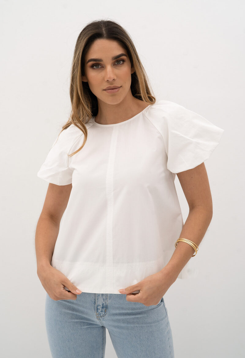 HS23404 BELLINI BLOUSE IVORY scaled e1696813767838