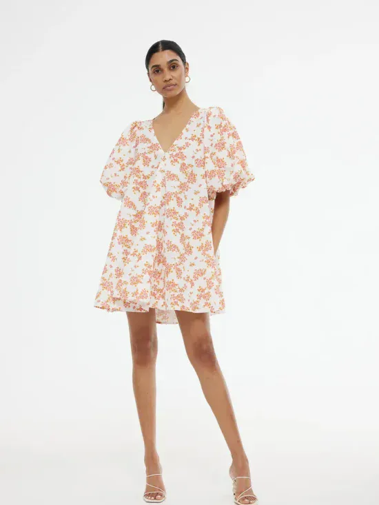 Kinney Palm Mini Dress Spring Meadow