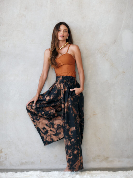 Natasha Lila Pant Marble Print