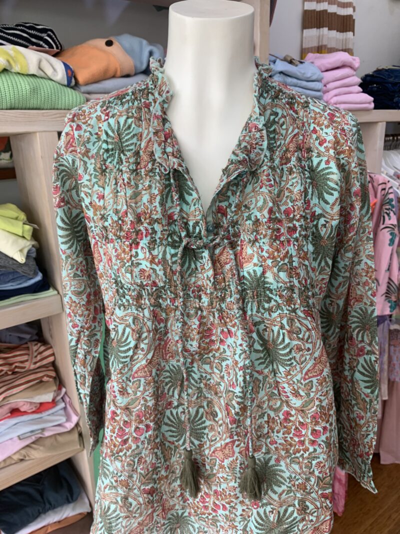 Lola Australia Gilligan Palm Print Charlotte Top - Image 2