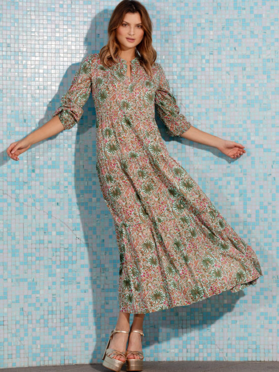 Lola Australia Gilligan Print Cottesloe Maxi Dress