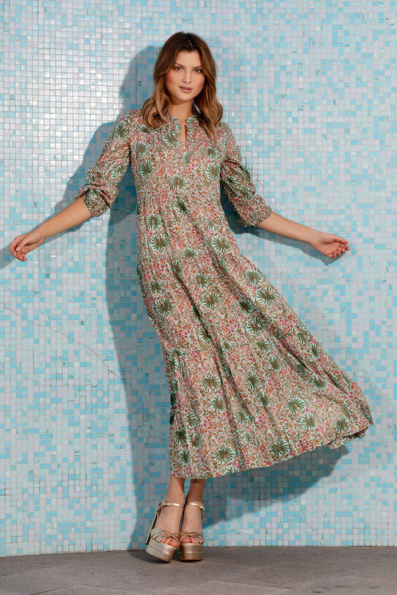 Lola Australia Gilligan Print Cottesloe Maxi Dress