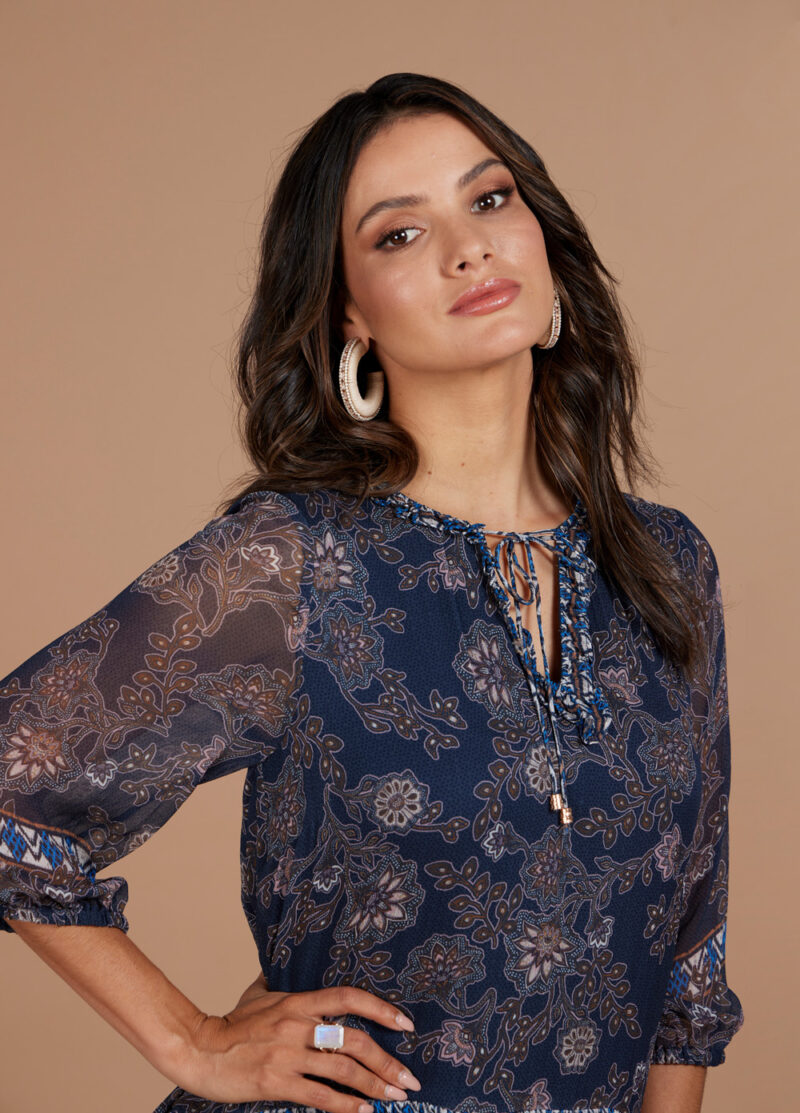 Loobie's Story Wood Craft Midi Dress - Image 4
