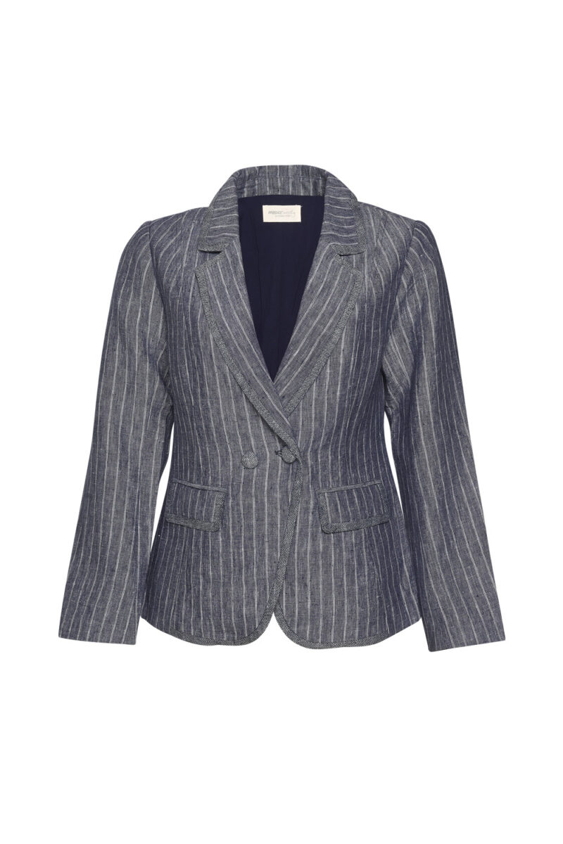 MS1045 Line Out Blazer Navy Stripe