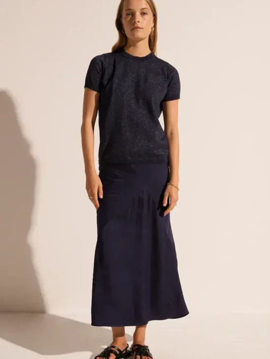 POL Clothing Lurex Tee Ink