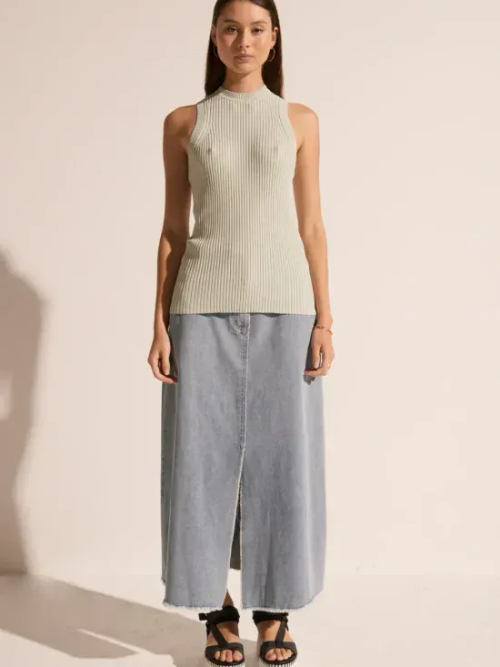 POL Clothing Rae Denim Skirt