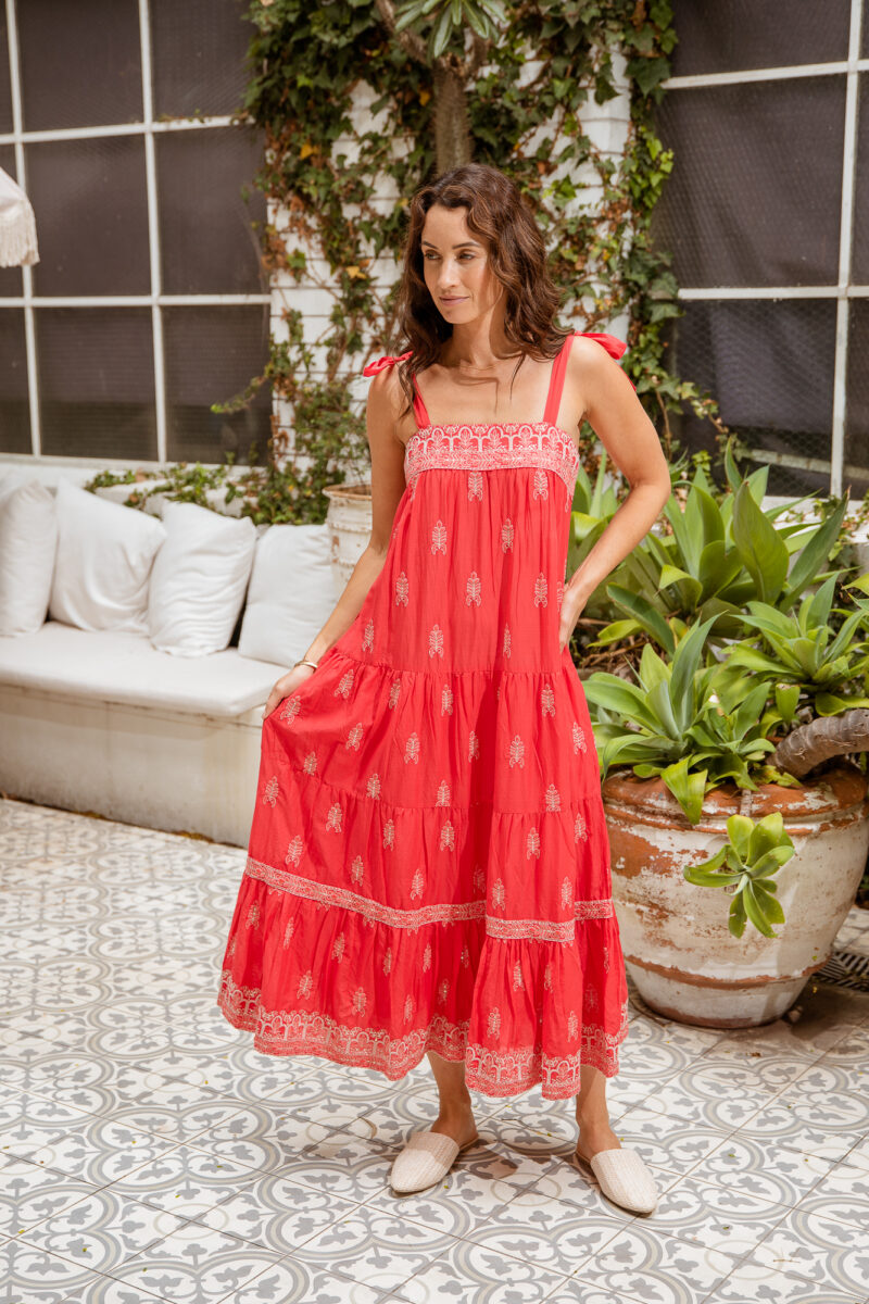 Azure and Indigo Eclipse Violet Maxi Dress