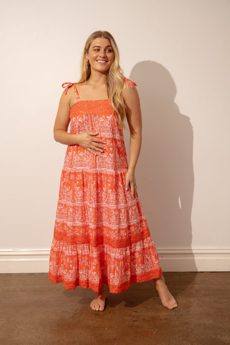 Azure and Indigo Mystic Violet Maxi Dress