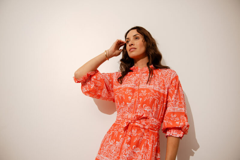 Azure and Indigo Mystic Byron Midi Dress - Image 3