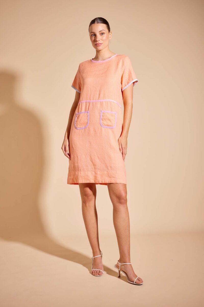 Alessandra Melody Linen Dress