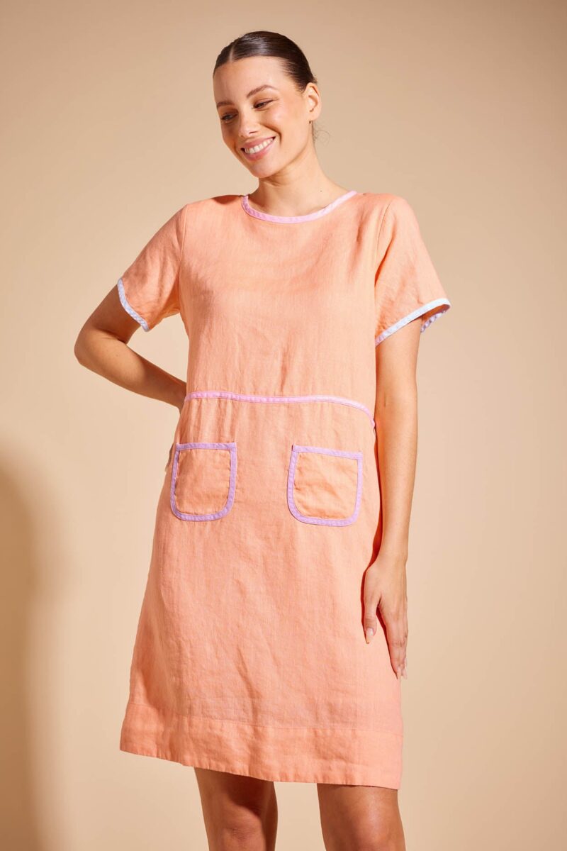 Alessandra Melody Linen Dress - Image 3