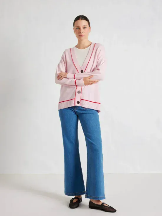 Alessandra Blanche Wool Cashmere Cardi