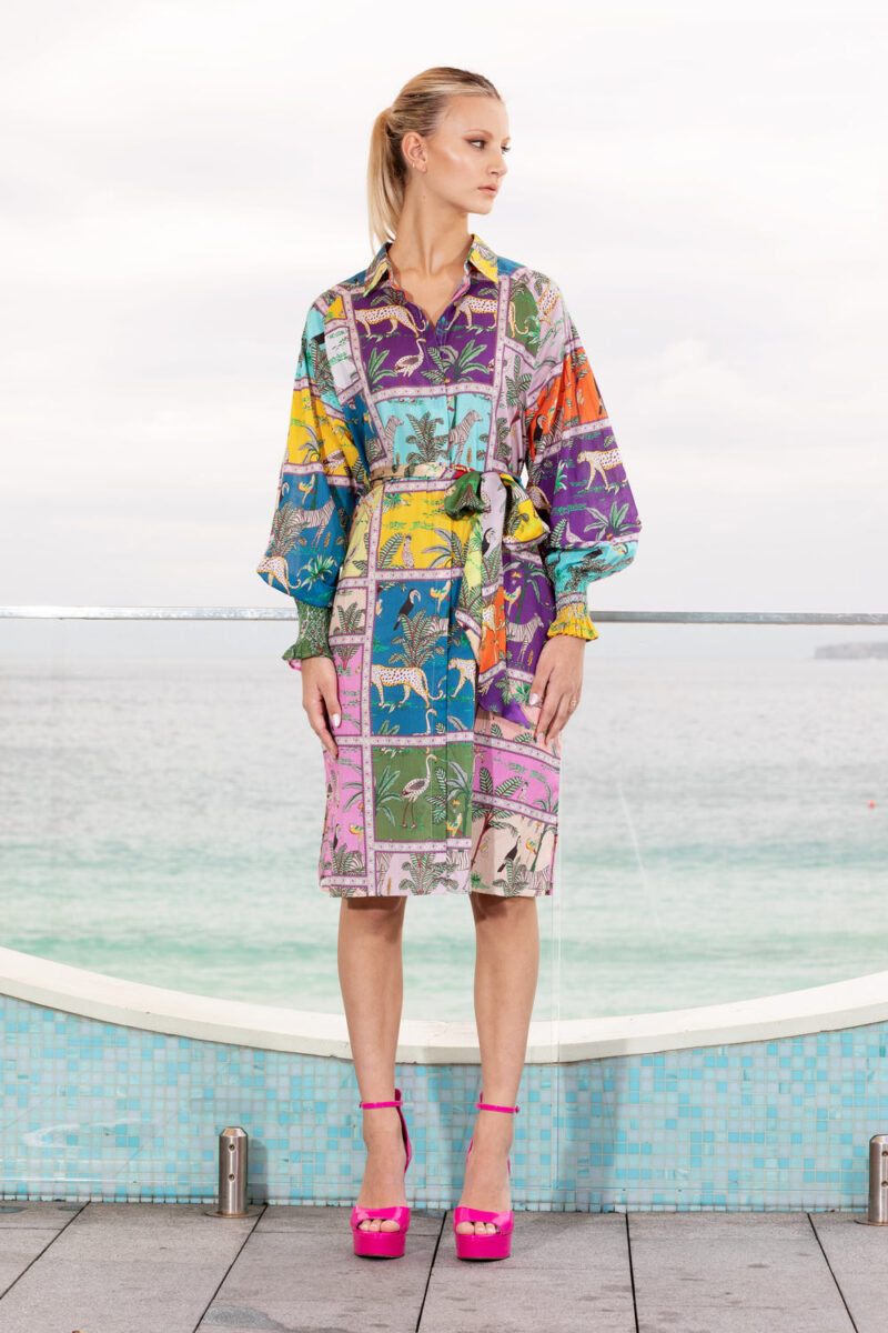 Lola Australia Tiger Tiger Tottie Shirt Dress - Image 2