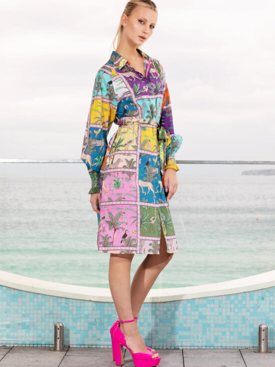 Lola Australia Tiger Tiger Tottie Shirt Dress
