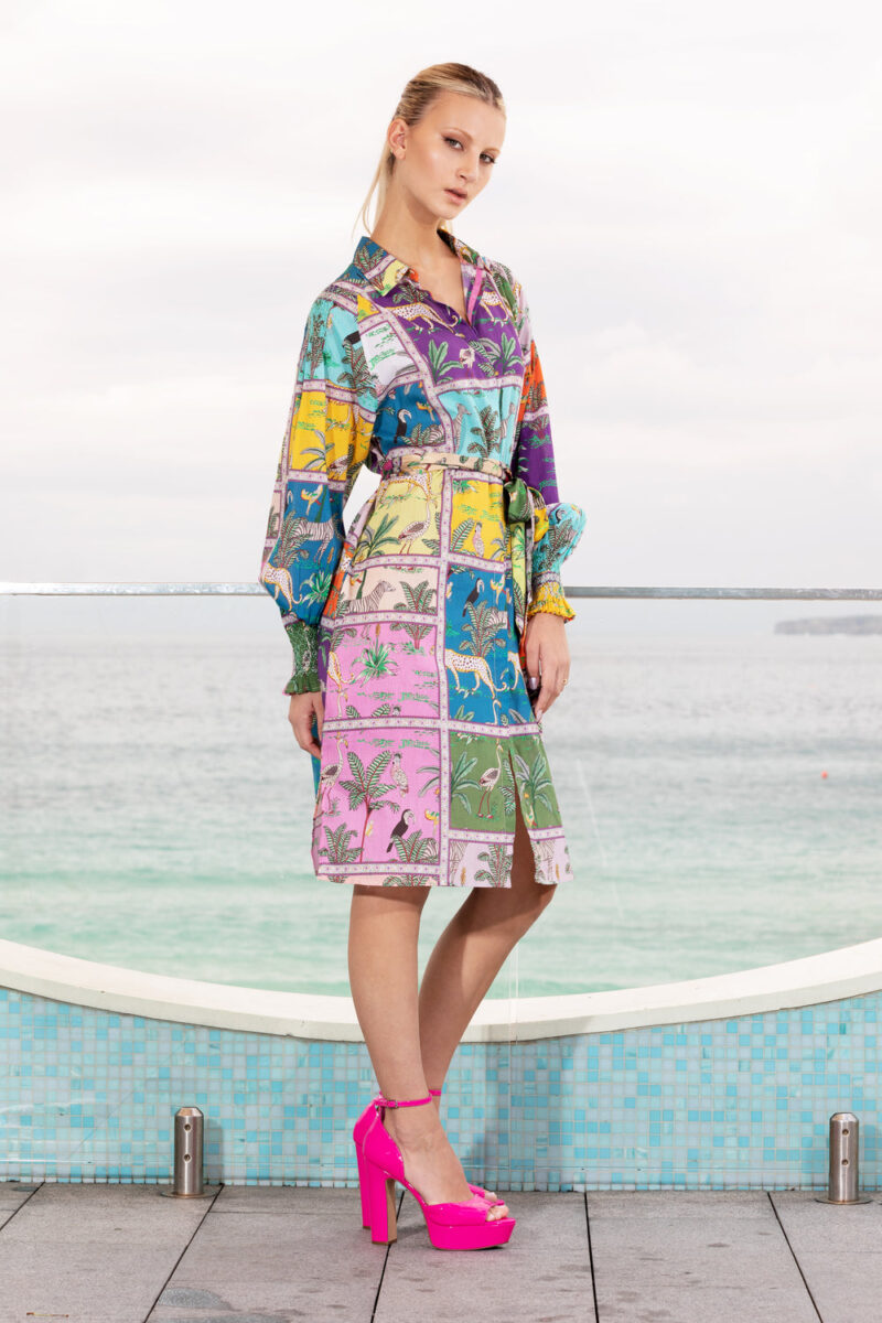 Lola Australia Tiger Tiger Tottie Shirt Dress