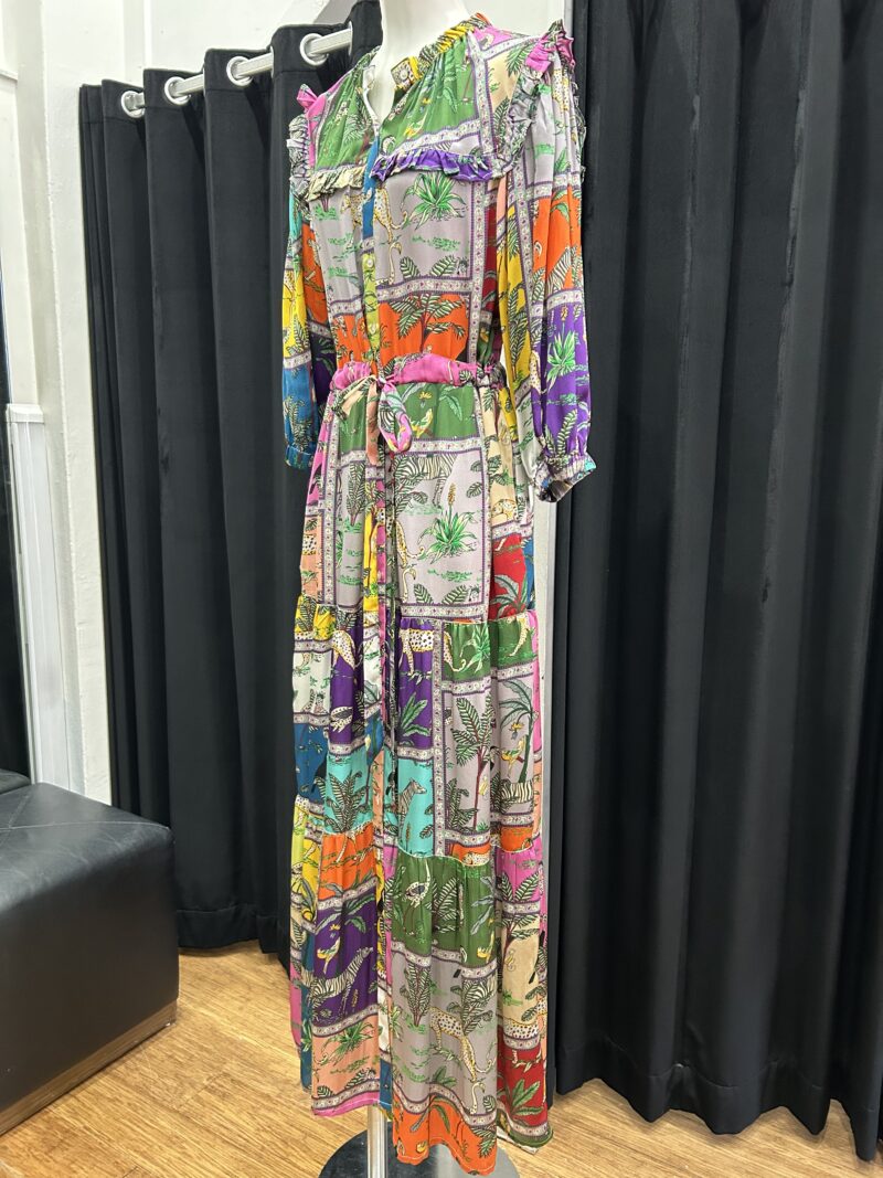 Lola Australia Tigertiger Print Silk Kara Maxi Dress - Image 3