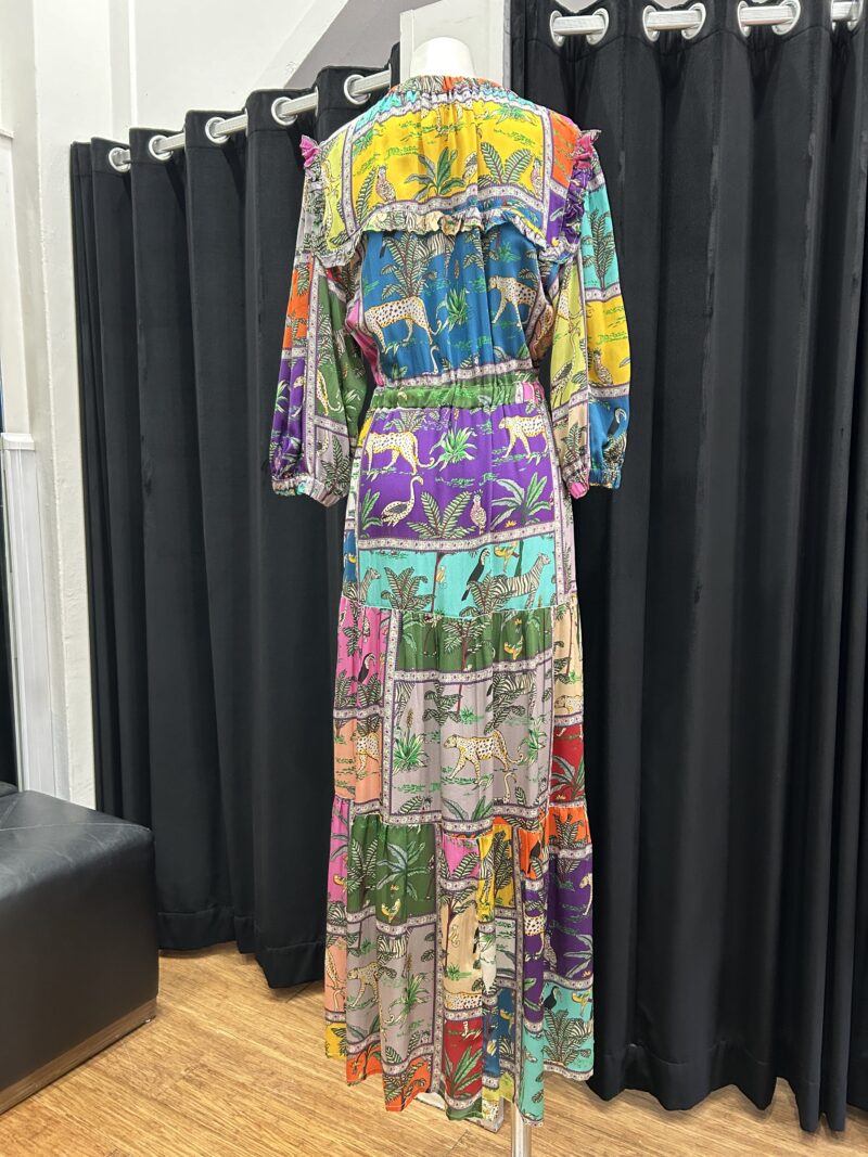 Lola Australia Tigertiger Print Silk Kara Maxi Dress - Image 4