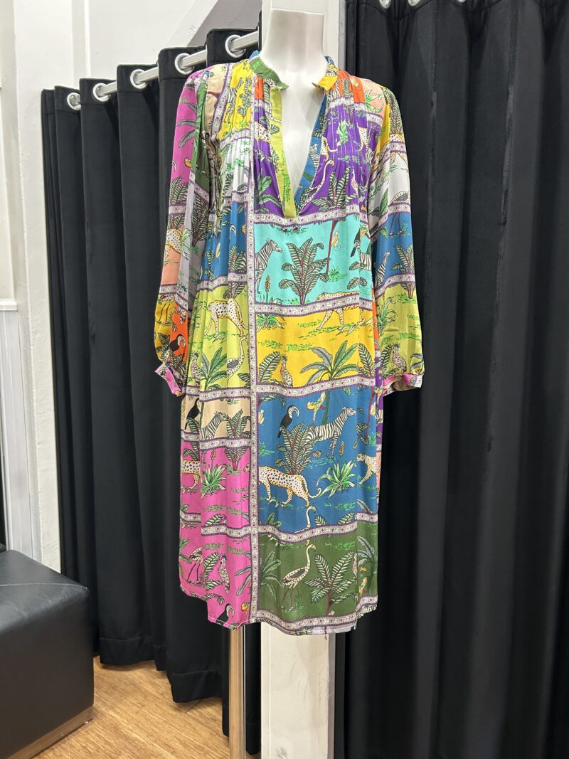 Lola Australia Tigertiger Print Silk Boston Dress - Image 2