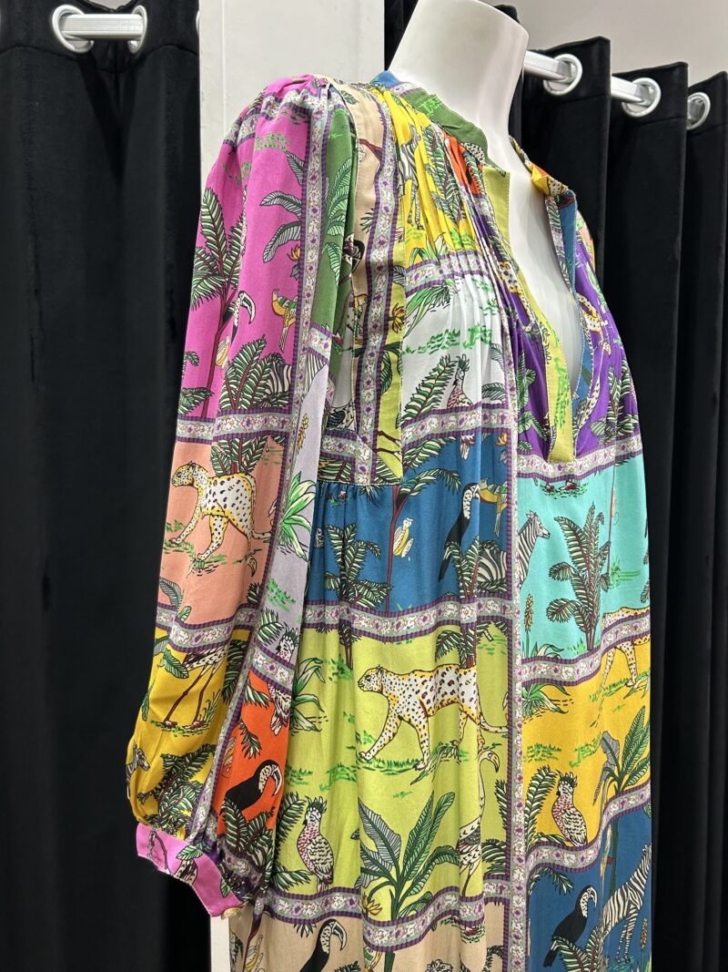 Lola Australia Tigertiger Print Silk Boston Dress - Image 4