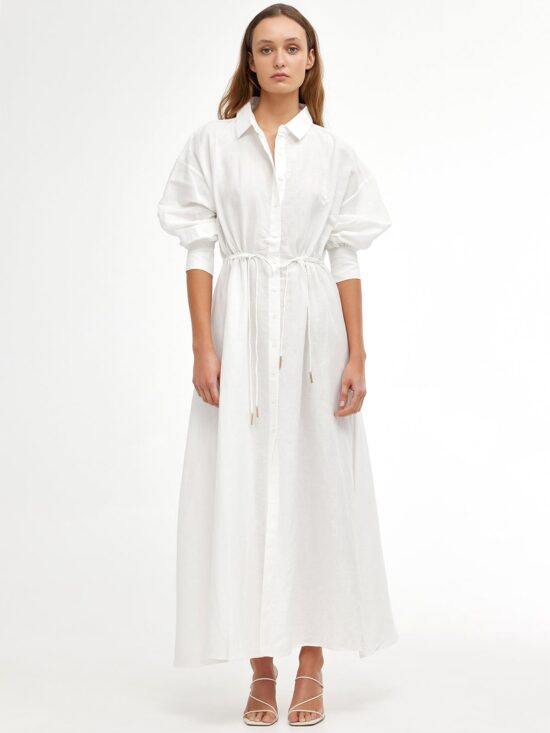 Kinney Isla Shirt Dress Ivory