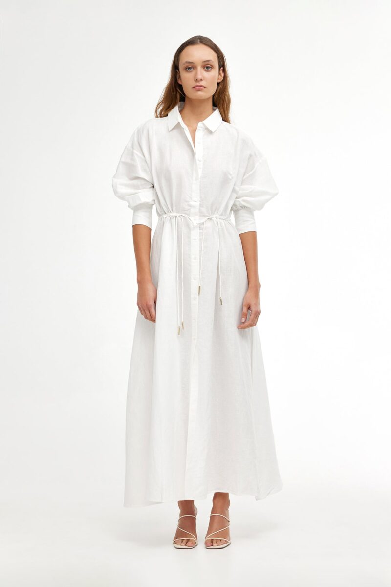 Kinney Isla Shirt Dress Ivory