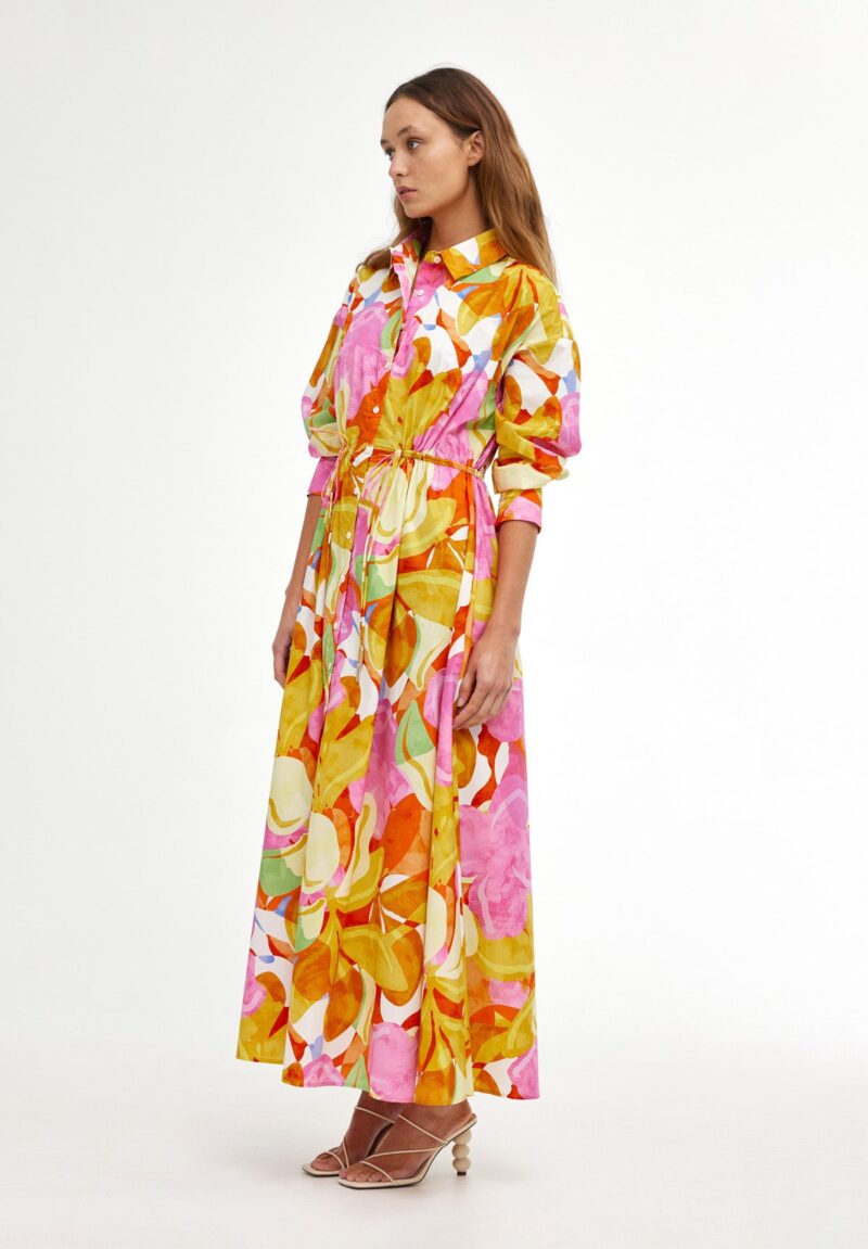 Kinney Isla Shirt Dress Capri Abstract - Image 3