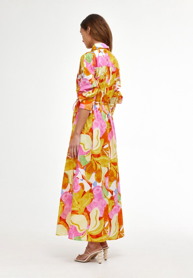 Kinney Isla Shirt Dress Capri Abstract - Image 4