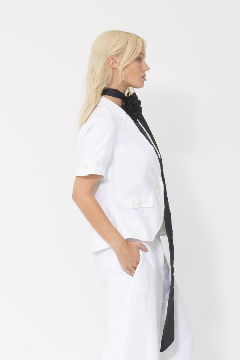 Joey the Label Linen City Safari Jacket - Image 2