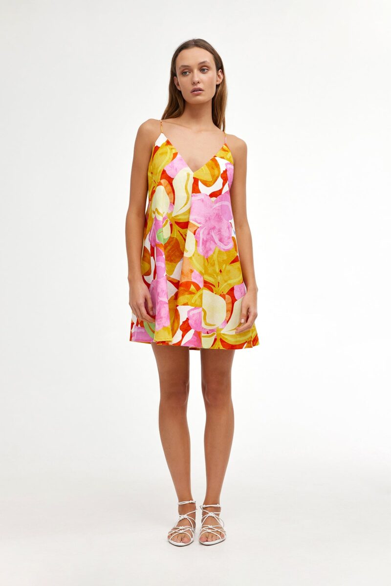 Kinney Mara Mini Dress Capri Abstract