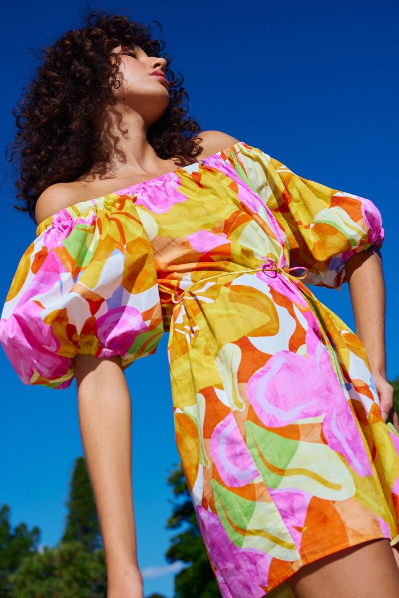 Kinney Olympia Mini Dress Capri Abstract - Image 5