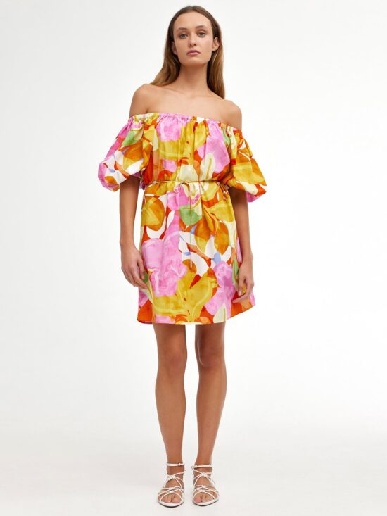 Kinney Olympia Mini Dress Capri Abstract