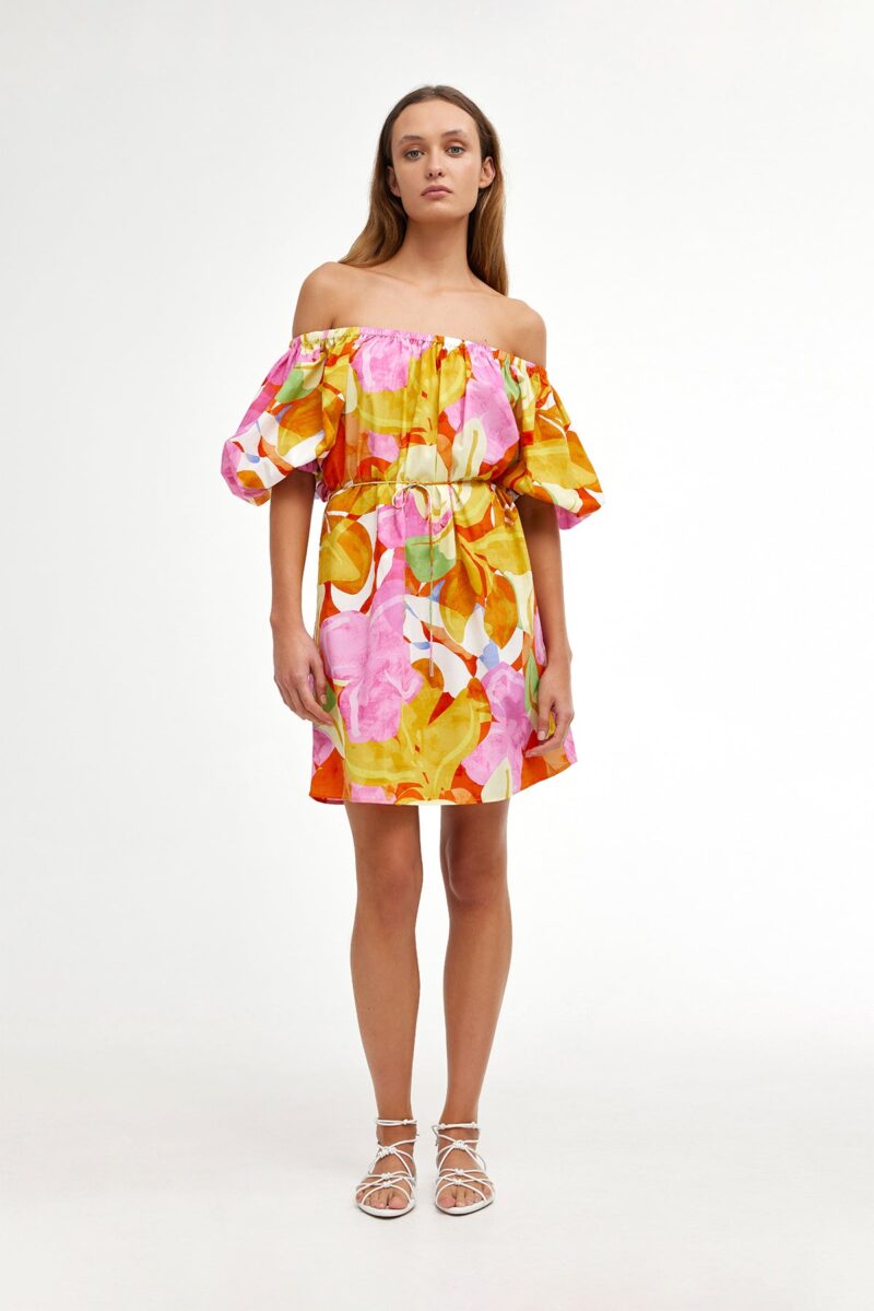 Kinney Olympia Mini Dress Capri Abstract
