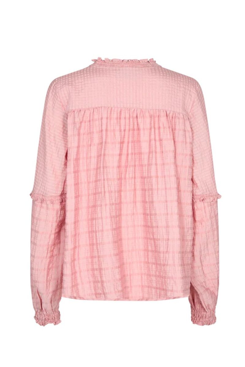 Mos Mosh Benedetta Blouse Silver Pink - Image 3