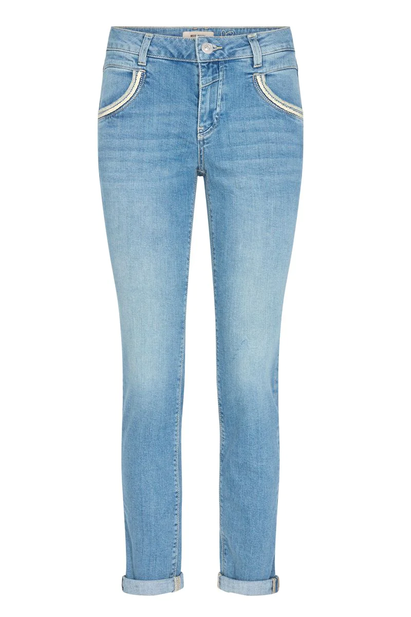 Mos Mosh Naomi Sansa Jeans Light Blue - Thyme Clothing