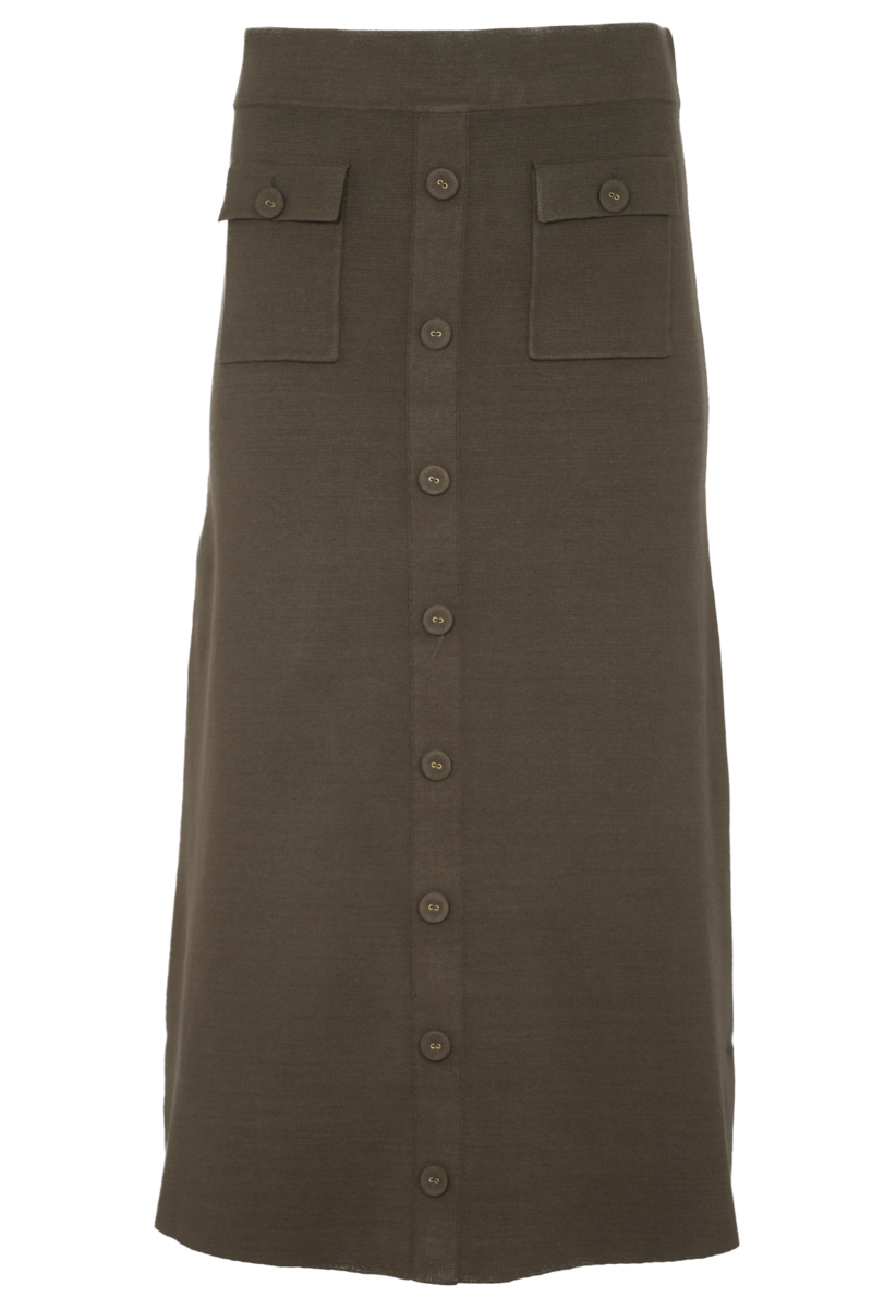 Alessandra Chelsea Crepe Knit Skirt Ivy